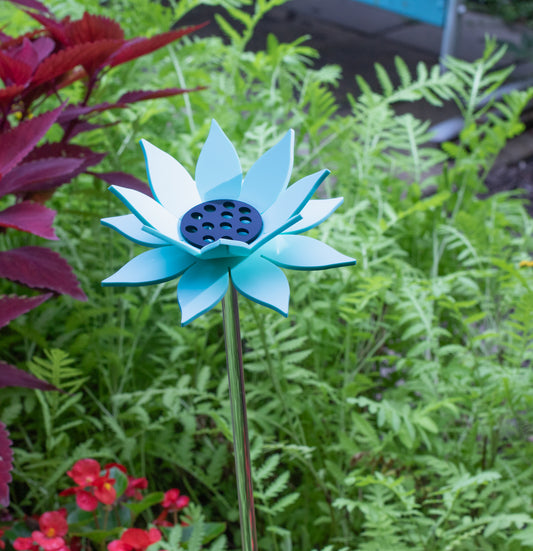 Pastel Teal Sunflower